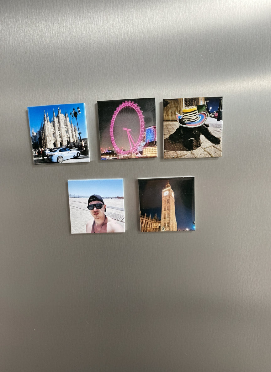 Personalised Photo Magnet - Set of 6
