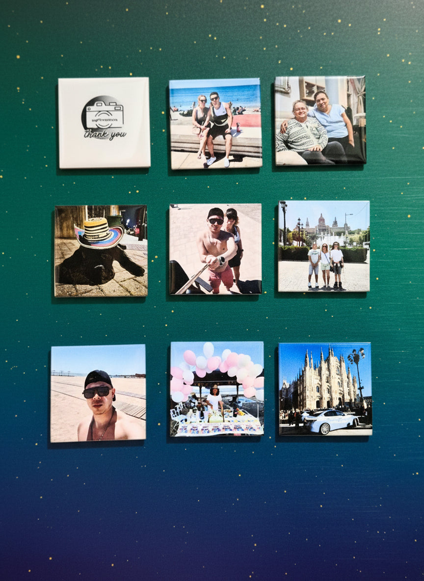 personalised photo magnet-set of 25